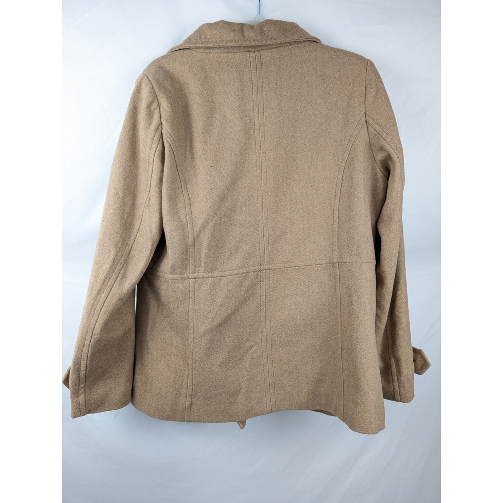 Thread Supply Camel Double Breasted Wool Peacoat … - image 4